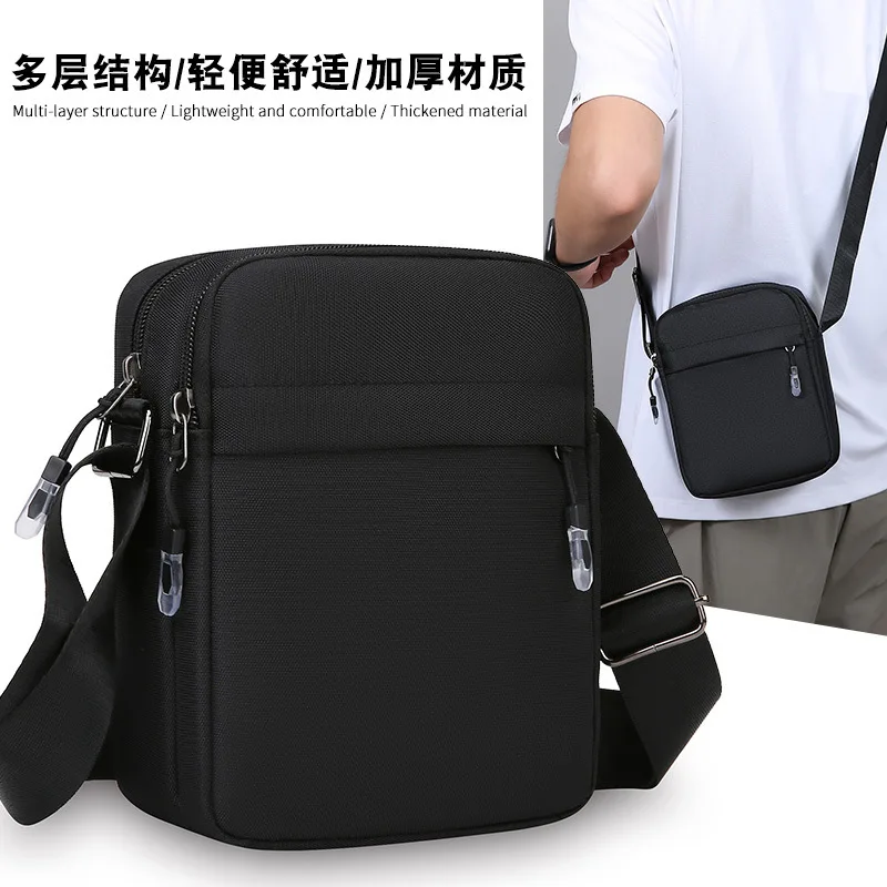 

Solid Color Men's Shoulder Bag Mini Square Crossbody Bag Lightweight Phone Pouch Casual Daypack for Essentials Рюкзак Мужской