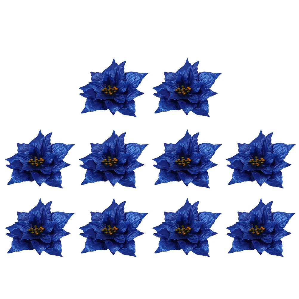 

10Pcs Christmas Garland Accessories Artificial Pe Xmas Flower Ornament Party Flower Decor Christmas Tree Ornament Supplies