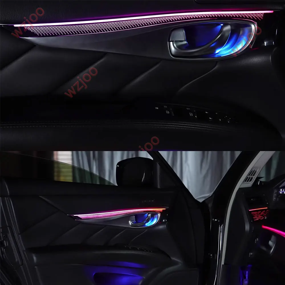Car LED Ambient Light for for Infiniti Q70 Q70L M25 M35 M37 M56 2011-2021 Instrument Door Dynamic Light Shadow Decorative Lamp