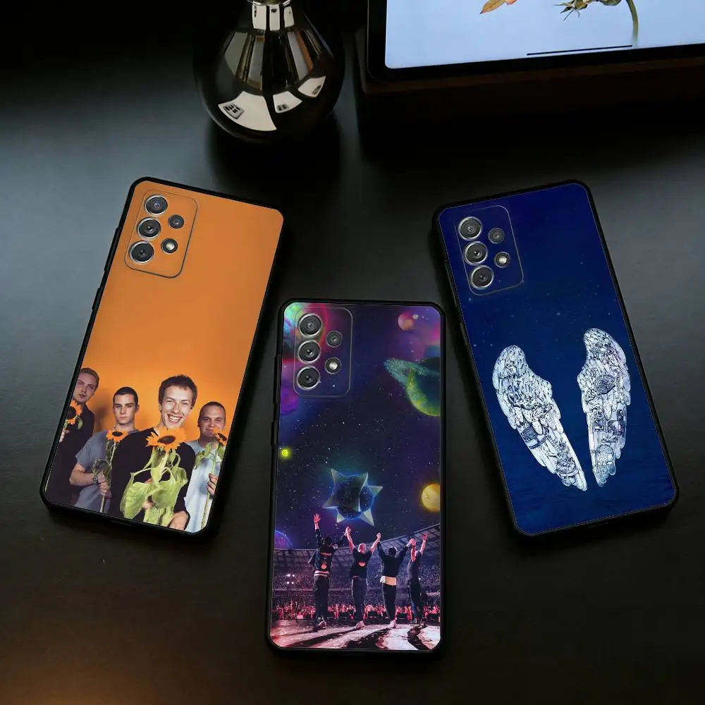 

C-Coldplay-AY Phone Case For Samsung Galaxy A73,A72,A71,A70,A53,A52,A51,Soft Silicone Black Cover