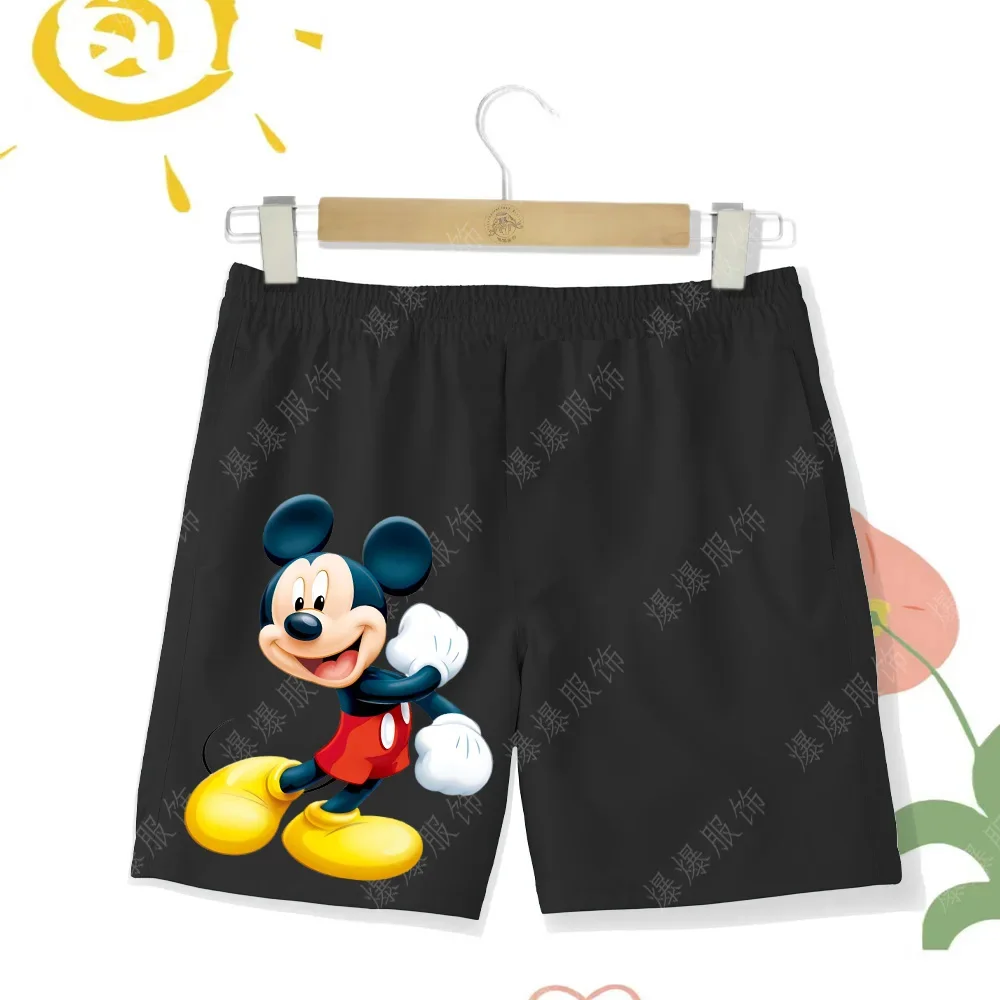 Pantaloncini estivi topolino ragazzi 2024 nuovo casual comfort quotidiano over wear pantaloni ragazze costume da bagno Quick Dry Disney collection