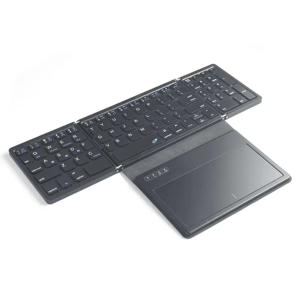 

Folding Keyboard Full Size Mini Bluetooth Wireless Keypad With Touchpad For Android Smartphone Windows PC Notebook