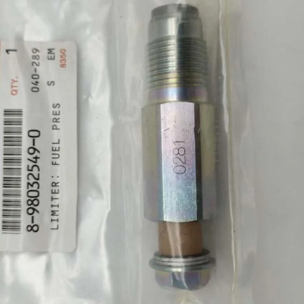 Genuine 4HK1 6HK1 Excavator Fuel Rail Pressure Relief Limiter Valve 095420-0281 8973186910 8-97318691-0