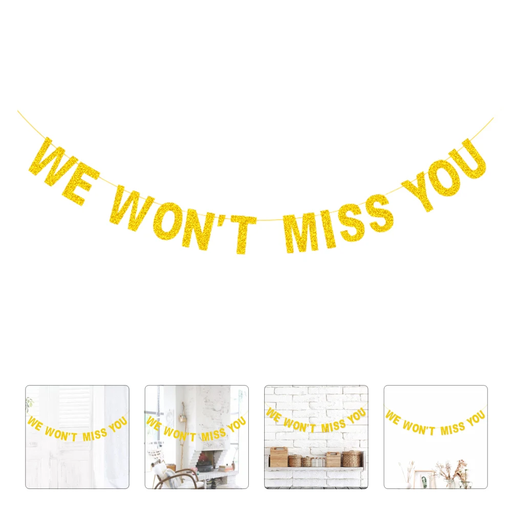 

Glitter Latte Art Banner Paper Flag Wedding Party Decor Banquet Background Wall Decoration Elegant Creative Scenery