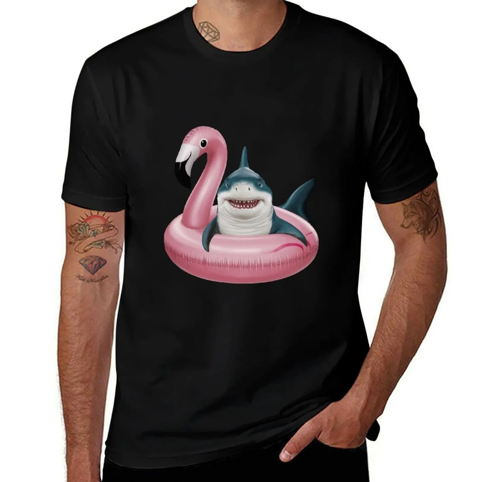 pelican shark T-Shirt Functional Casual Short Sleeve Tee T-Shirt