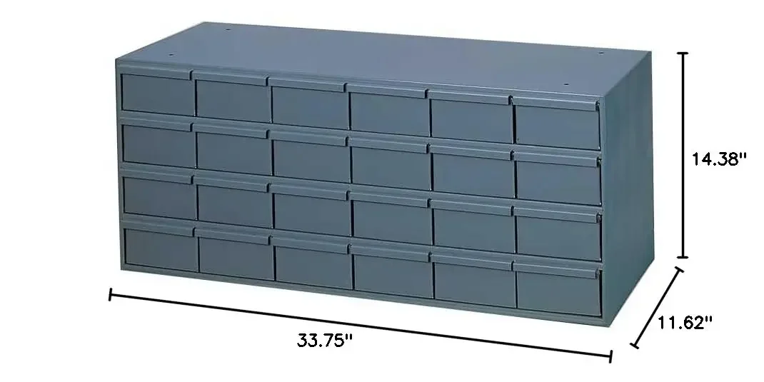 007-95 Gray Cold Rolled Steel Storage Cabinet, 33-3/4