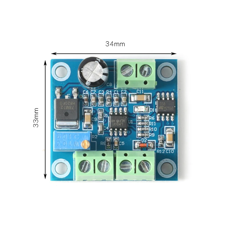 2Pcs/1pc PWM Frequency to Voltage Converter Board Module 0-10KHz to 0-10V 0-10V to 0-10KHz Adjustable PWM Voltage to Frequency ﻿