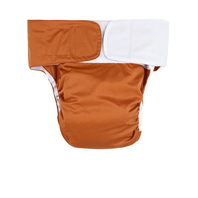 2 Pieces/Lot Elderly Paste Type Adult Cloth Diapers Breathable Washable Water-Resistant For Patients Nursing Durable Cotton Soft