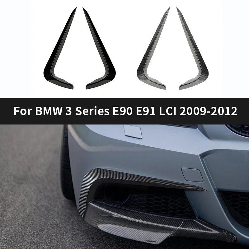 

Suitable for BMW 3 Series E90 E91 LCI 2009-2012 M Sport Automotive Carbon Fiber Front Air Knife Car Sticker Exterior Accessories