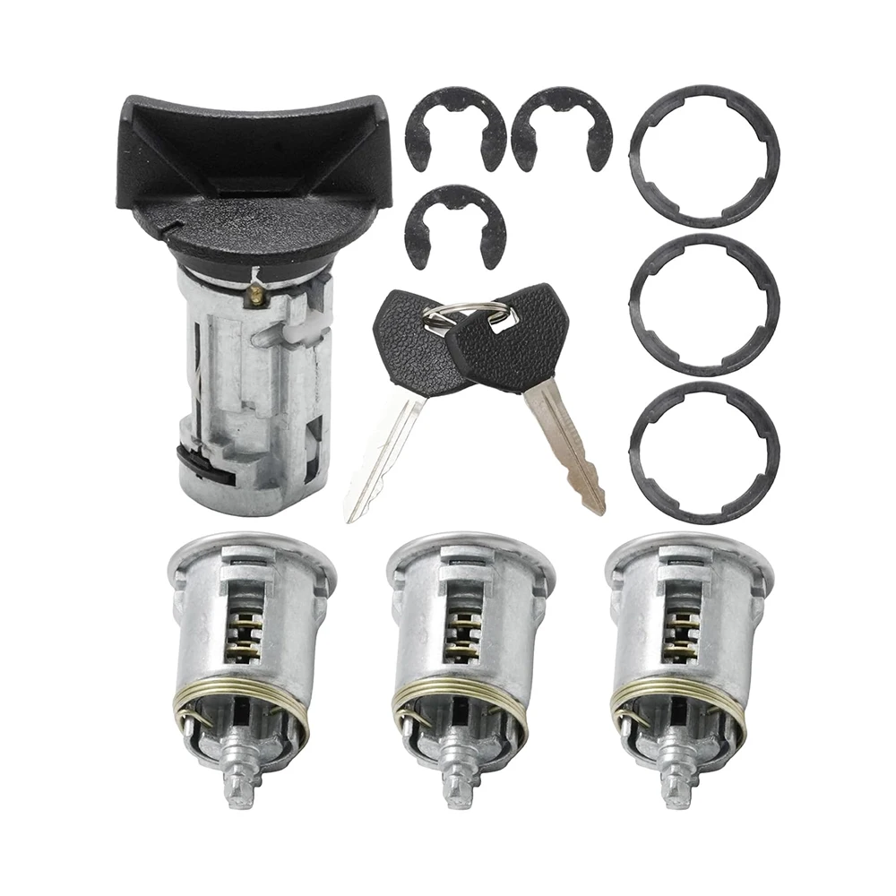 BAOLUN  Car Ignition Switch Lock Cylinder With Door Lock And Key 5161055AA  For Jeep Wrangler 1991-1996