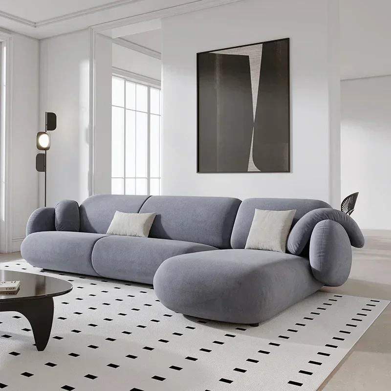 كرسي بذراعين منحني أريكة حديثة وردي الحد الأدنى أرضية خشبية الكبار غرفة المعيشة أريكة Canape كرسي القراءة أثاث غرفة نوم Divano