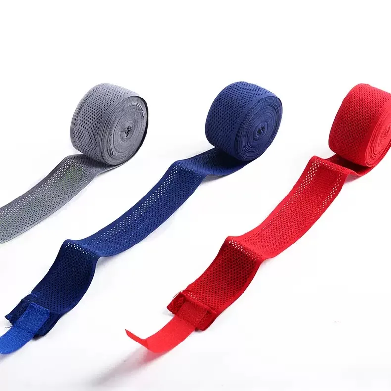 Muay Thai Hand Wraps Breathable Mesh Elastic Boxing Hand Bandages Wrist Support Wraps for Boxing Sparring & Heavy Bag Workout