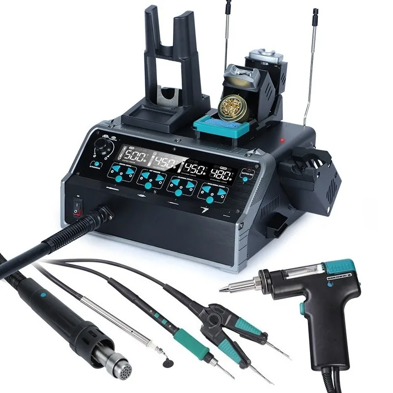 

5-In-1 Multifunctional Maintenance Welding Bench Hot Air Gun Tweezers Soldering Iron Suction Gun