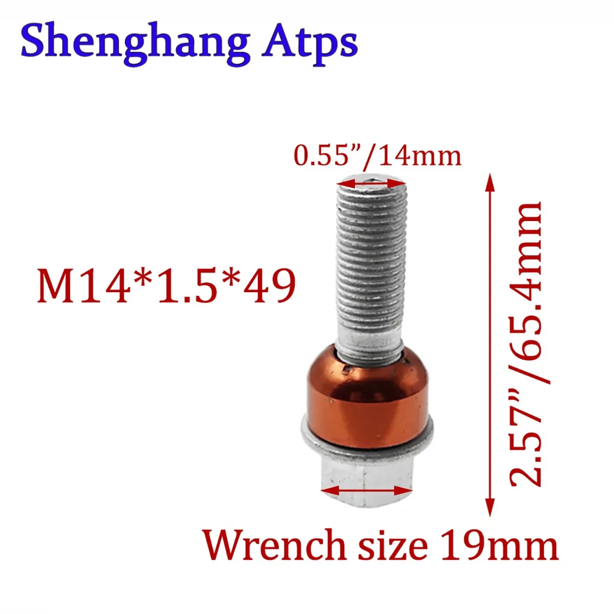 M14*1.5*49 WHT004676 Wheel Lug Bolt For Porsche Cayman Panamera Boxster Cayenne 911 991 997 970 987 9YB 92A 9YA  WHT 004 676