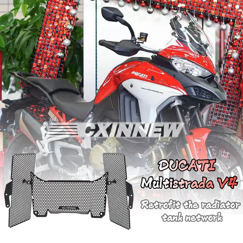 

Radiator Guard Protector Grille Cover for Ducati Multistrada V4 S V4S S Sport 2021-2023 Multistrada V4 Pikes Peak Rally