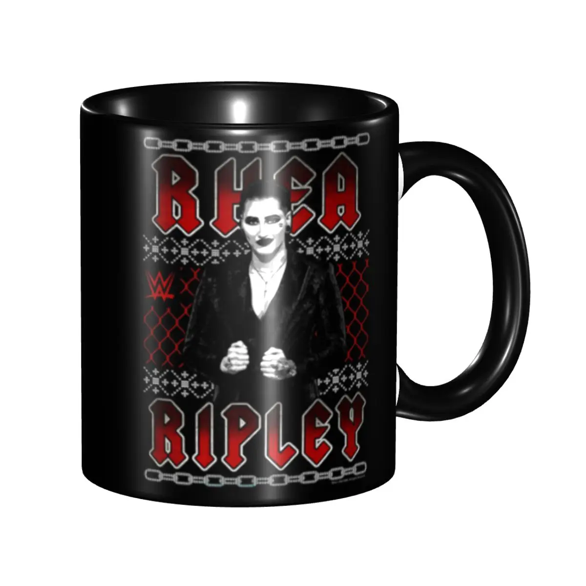 

Wrestler Rhea Ripley Mugs Custom Ceramic Coffee Mug Cup Creative Present