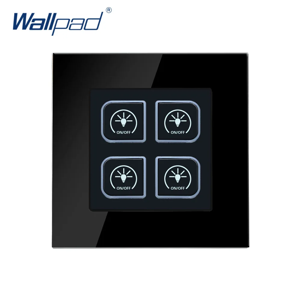 12V 24V DC Dry Contact RS485 1 2 3 4 Gang 2 Way Wall Light Switch With LED Indicator Wallpad Click Button AC110~220V Module Only