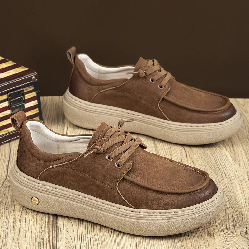

Men's shoes, sports casual shoes, casual leather shoes, soft-soled, fashionable, lightweight and comfortable men's shoes