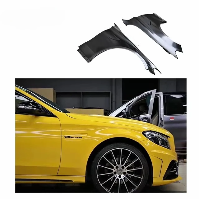 

Fender for Benz W205 W206 C63 Side Fender V8 Logo Upgrade Fender