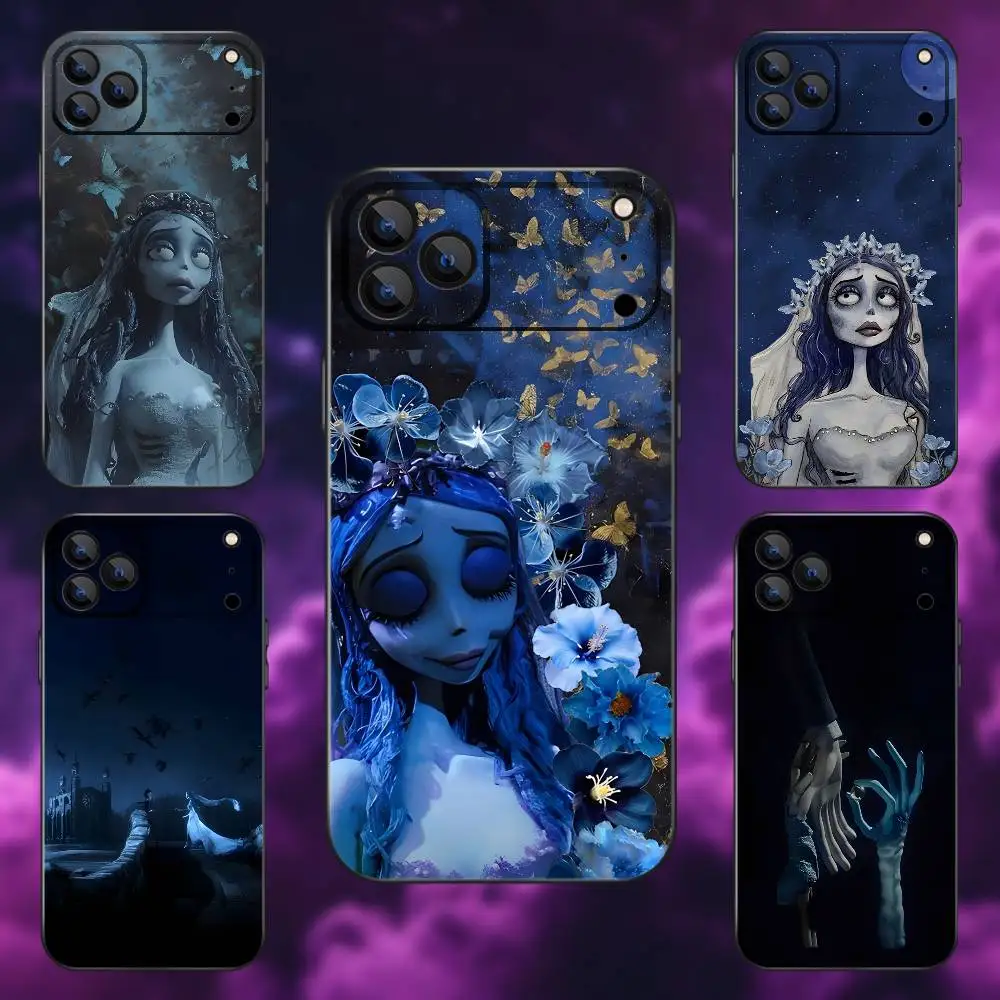 Funda de teléfono C-Corpse B-Bride Victor para iPhone 17,16,15,14,13,12,Pro,Max,Plus,E,SE4,Air,Mini caja suave negra