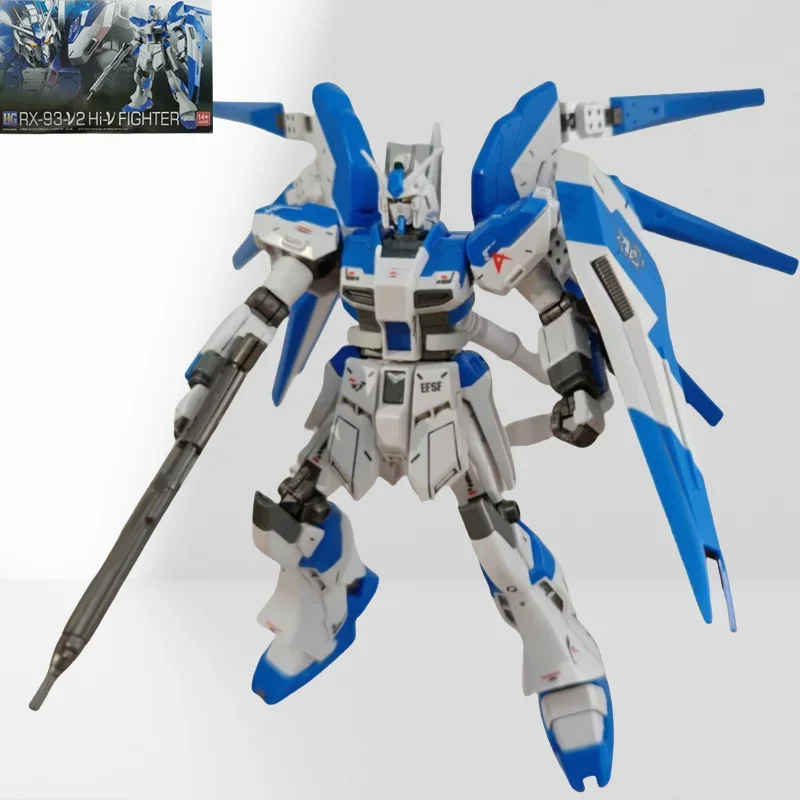 

Bandai HG 1/144 RX-93-v2 Hi Nu Warrior Assemble The Model Action Figures Kid Robot Toy Decorations Gift Collectible