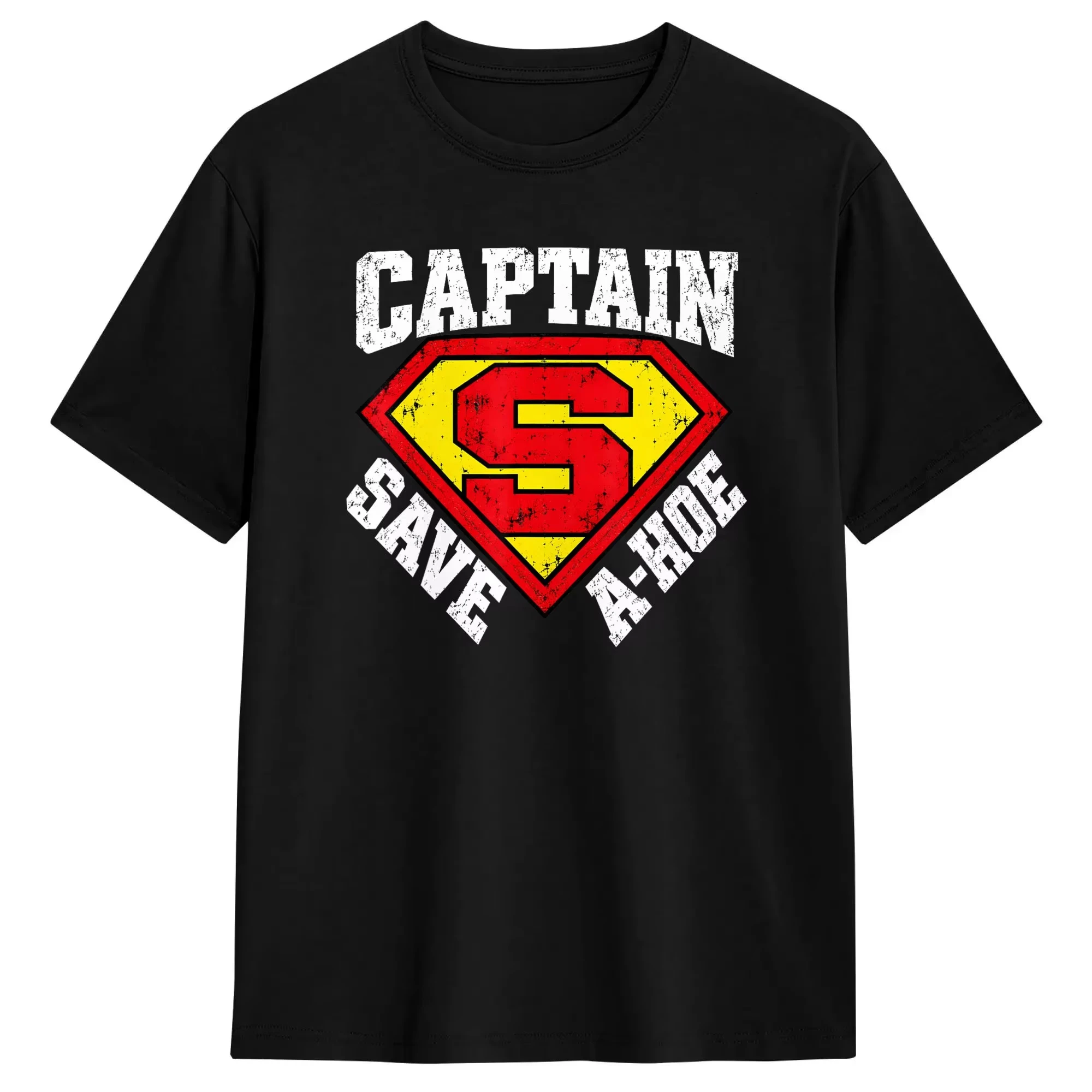 Captain Save A Hoe Costume Halloween T-Shirt Beach Cotton O Neck Oversize Top Tees Short Sleeve Street Style Tops