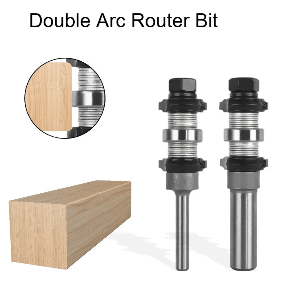 Two Arc Woodworking Adjustable Rounded Corner Semi-circular Trimming Electric Wood Bearing Engraving Milling Rounded Corner
