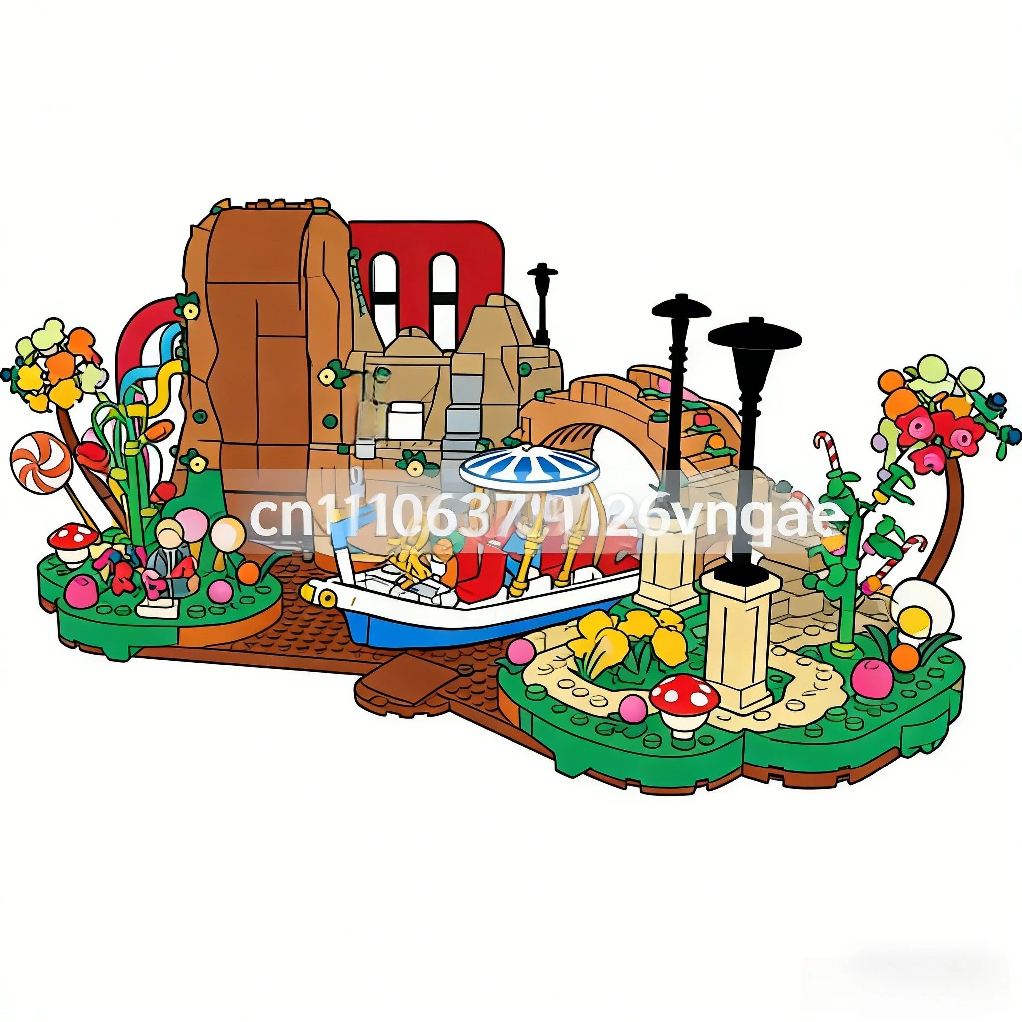 

MOC set, Chocolate Factory Creative Building Brick Toy 2025 children's friend toy holiday Gift