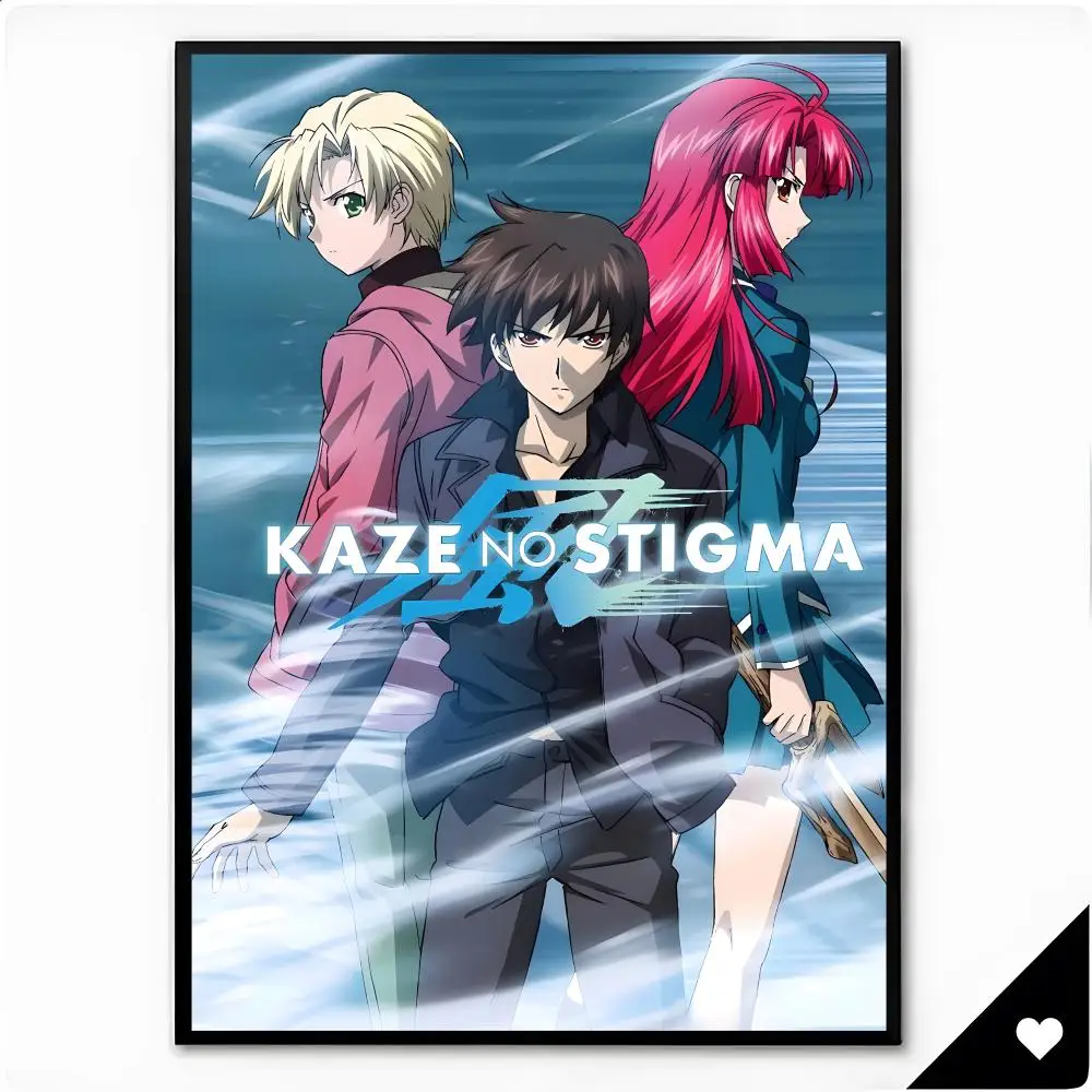 Anime Fantasy Kaze No Stigma Poster Wall Art Painting for Living Room Interior Decor and Gift Options