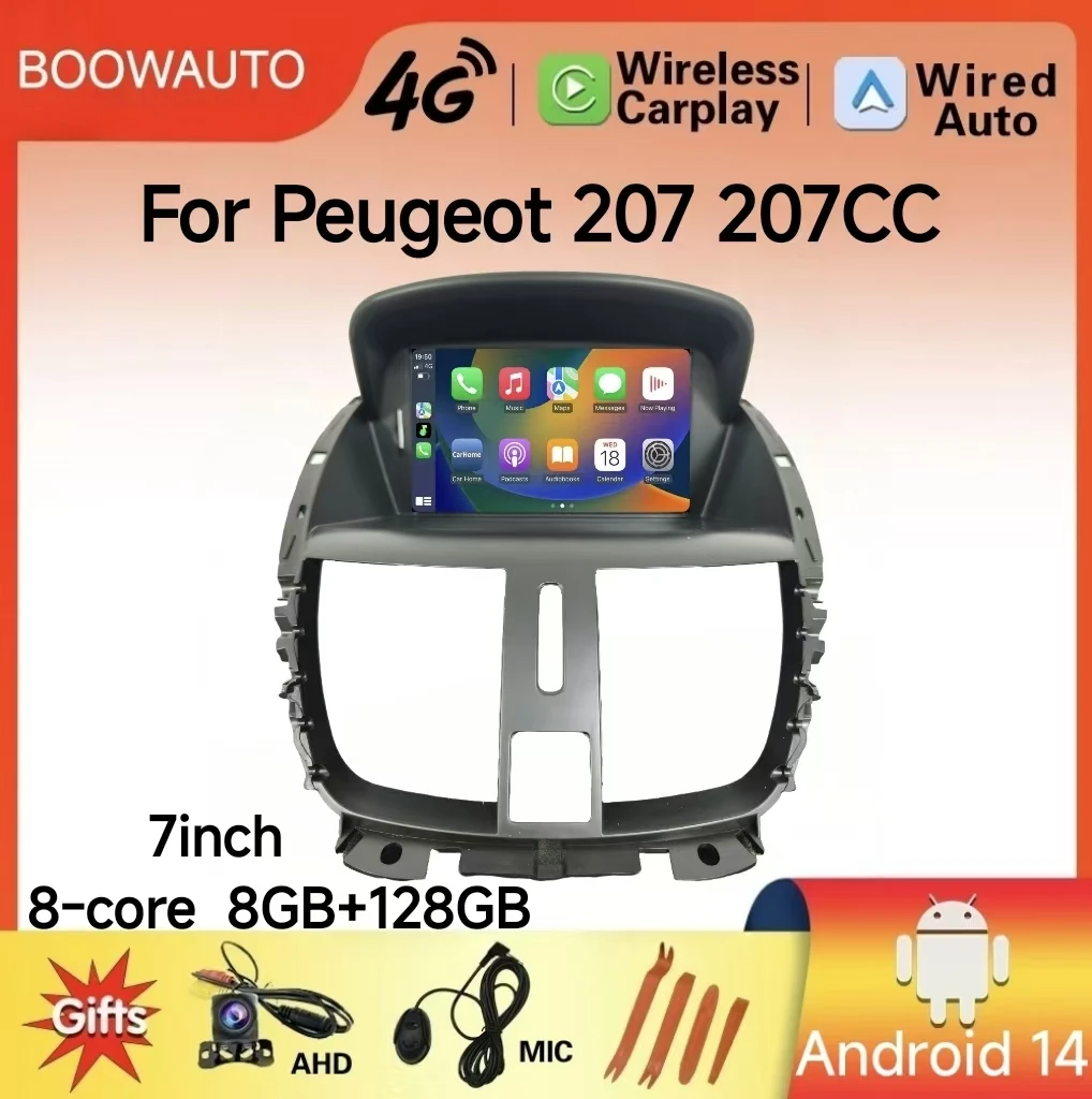 factory price Car Radio For Peugeot 207 207CC 2006- 2015 Android wireless CarPlay Auto intelligent systems autoradio Multimedia