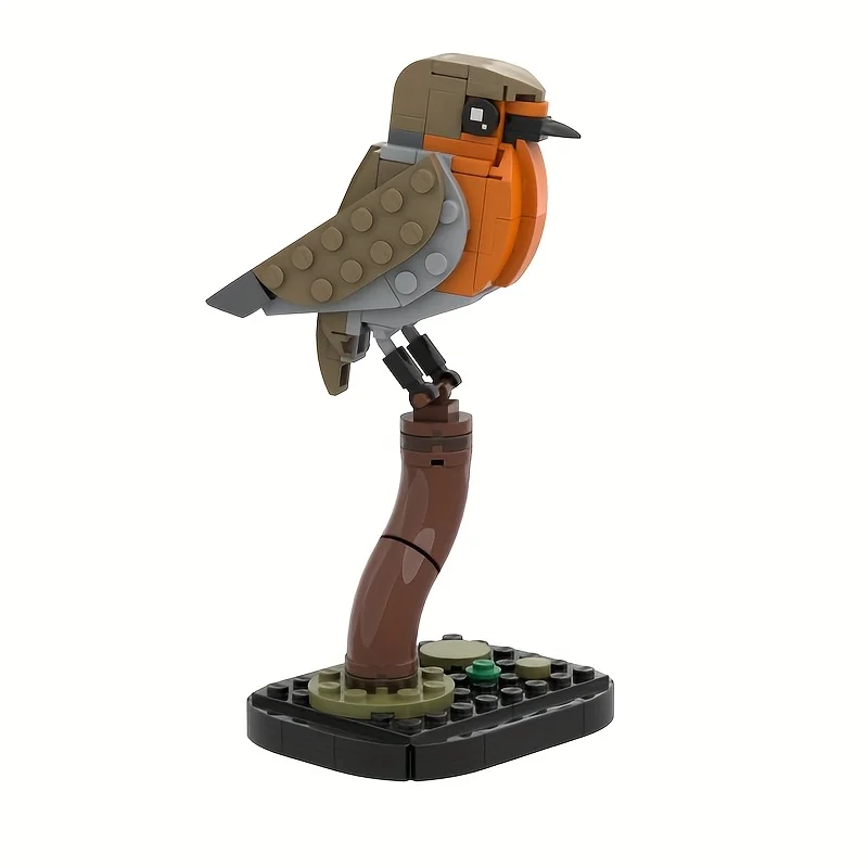 MOC Animal Kingfisher Robin Great Tit Goldfinch Bouwstenen Set Vogel Model Bakstenen Montage Speelgoed Kerst Verjaardagscadeau
