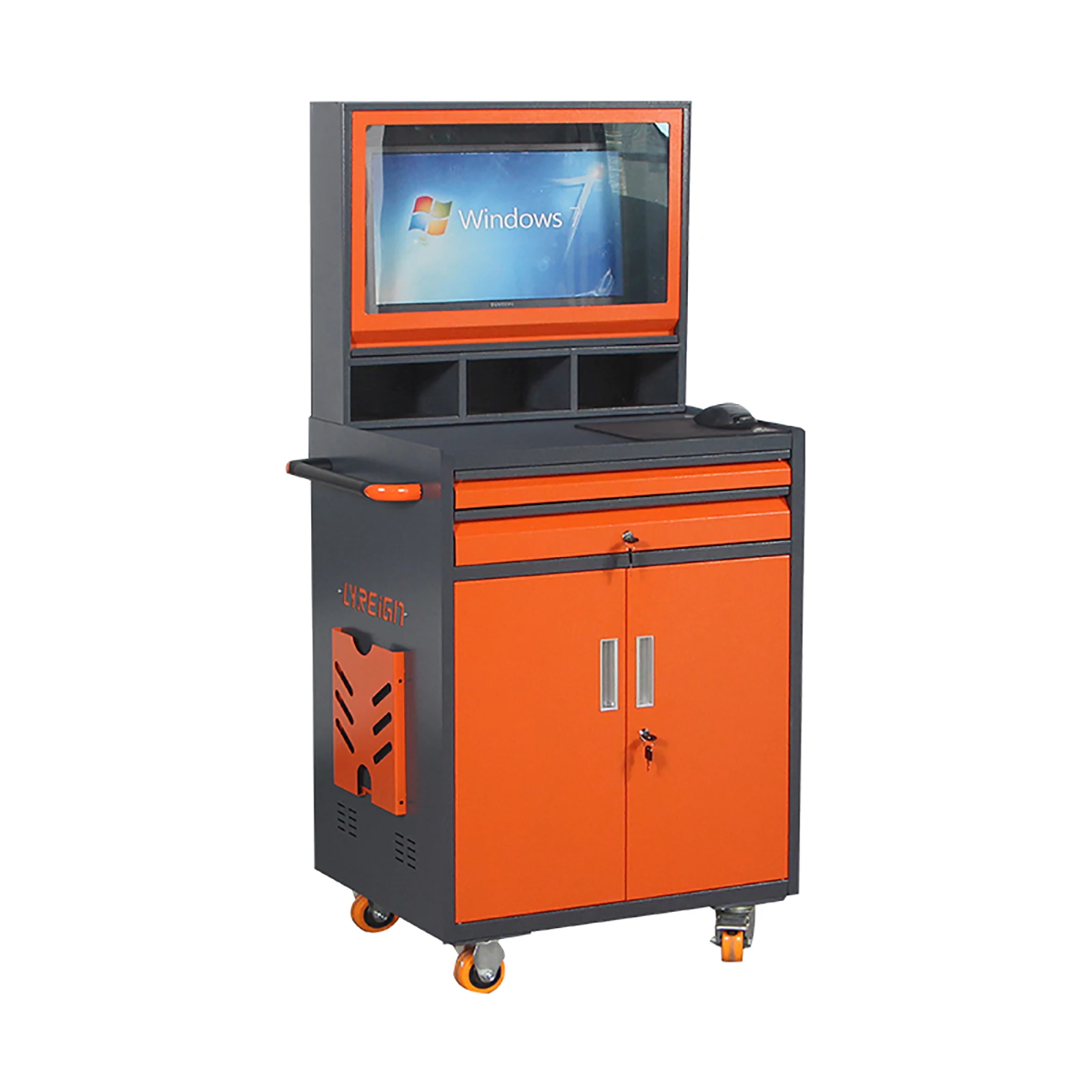 Large Industrial Computer Cabinet Operating Table, Movable CNC Computer Tool Cabinet, Industrial PC Cabinet Maximum
