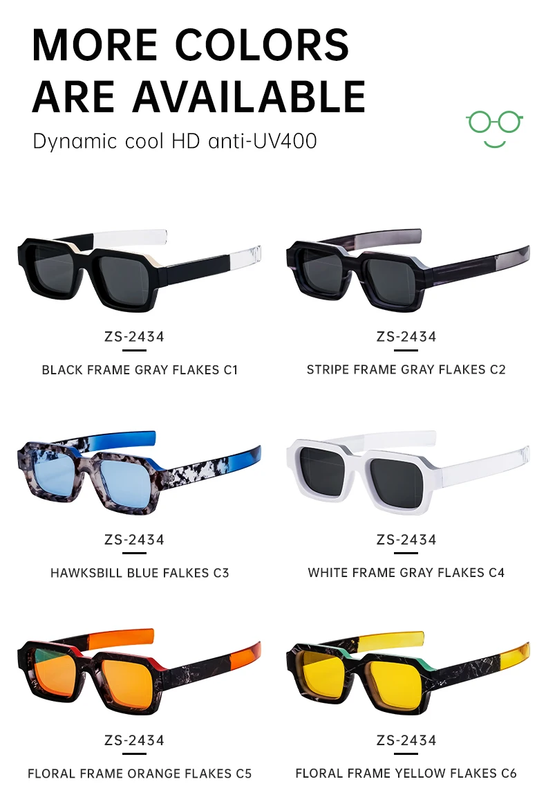 Vintage quadratische Punk Sonnenbrille Männer Frauen Luxusmarke Mode Rechteck Sonnenbrille für männliche zweifarbige Brillen mit dickem Rahmen – Detail 11