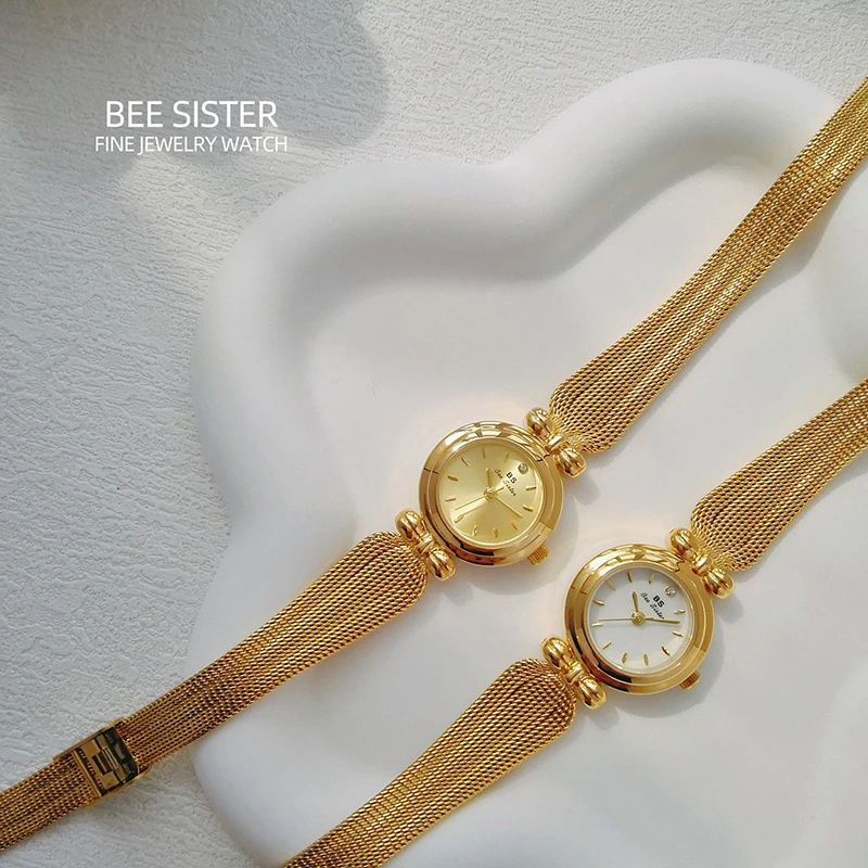 

Новые женские часы, легкая роскошь, маленький циферблат из пшеничного золота с драгоценными камнями, водонепроницаемые, настоящие брендовые женские часы, оригинальный подарок