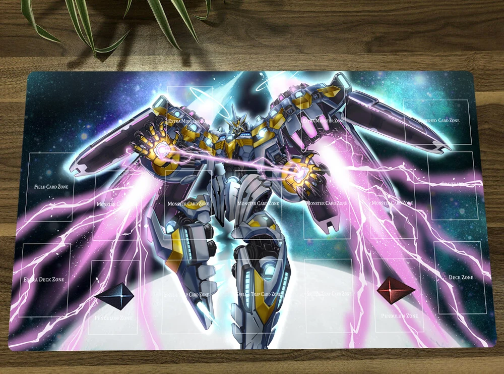 

YuGiOh Playmat Divine Arsenal AA Zeus sky thunder TCG CCG Mat Trading Card Game Mat Mouse Pad Mousepad Table Desk Mat Free Bag