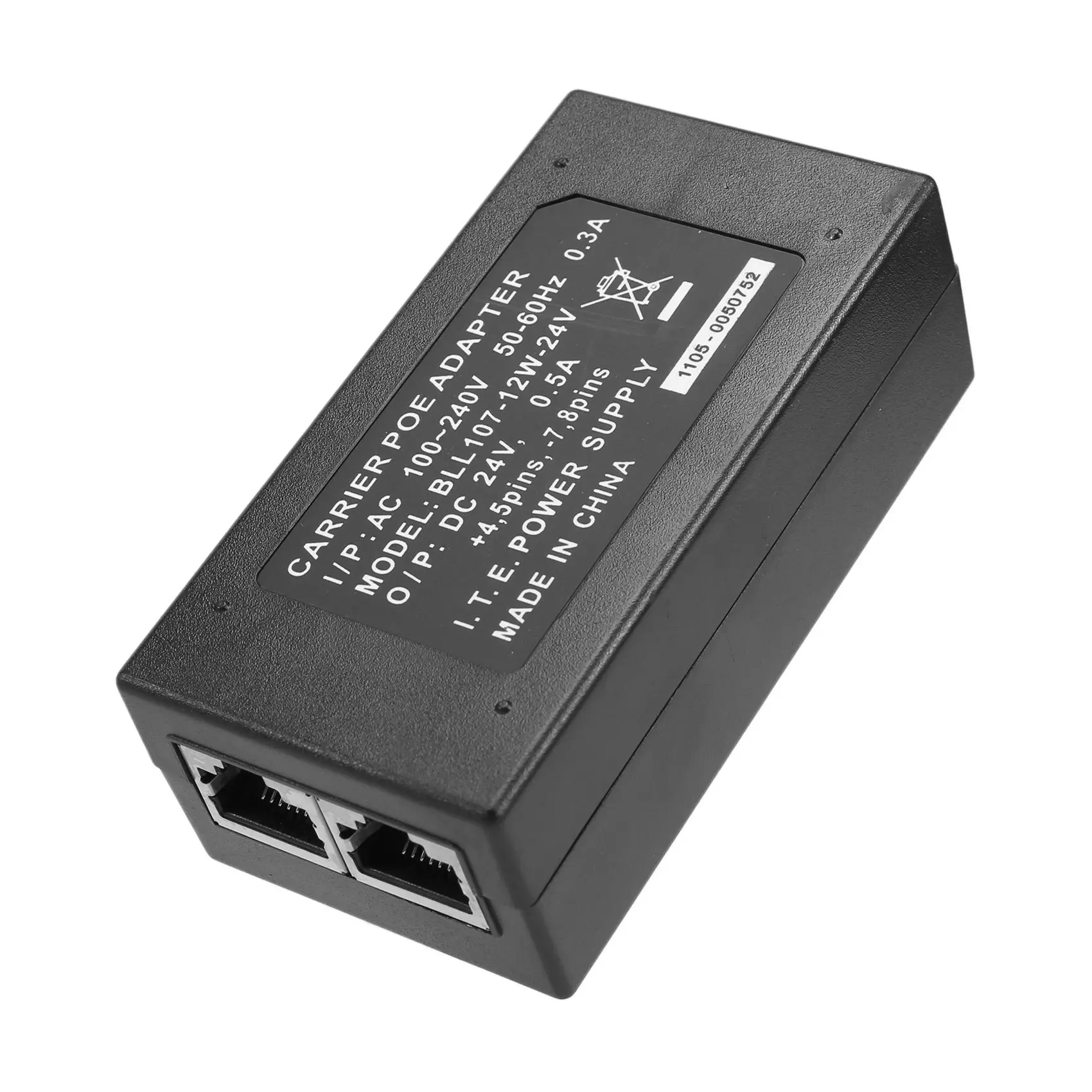 

A25P 0.5A Настольный PoE-инжектор (адаптер Ethernet) для систем видеонаблюдения и IP-камер