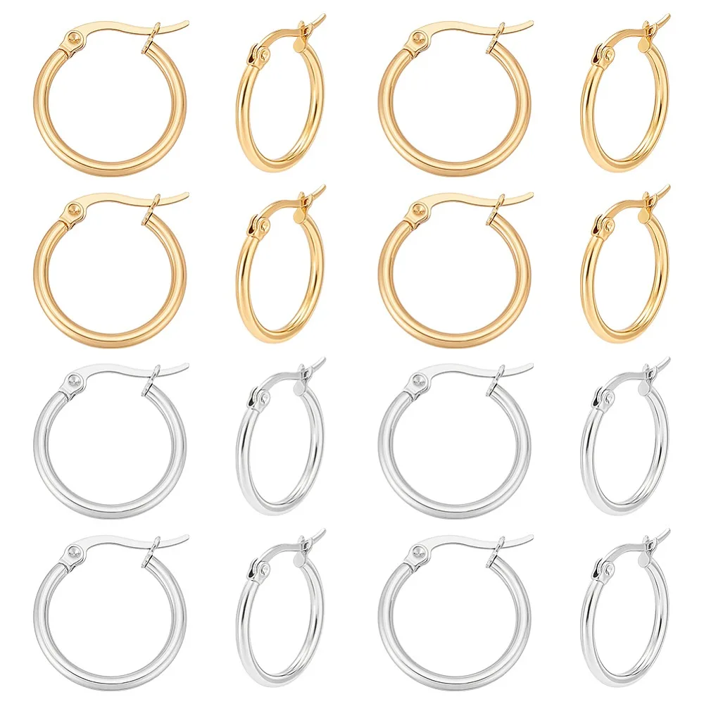 12-pares-de-brincos-de-argola-em-aco-inoxidavel-201-para-mulheres-em-2-cores-com-pinos-de-aco-inoxidavel-304-cores-mistas-185~195x2mm-pino-06mm