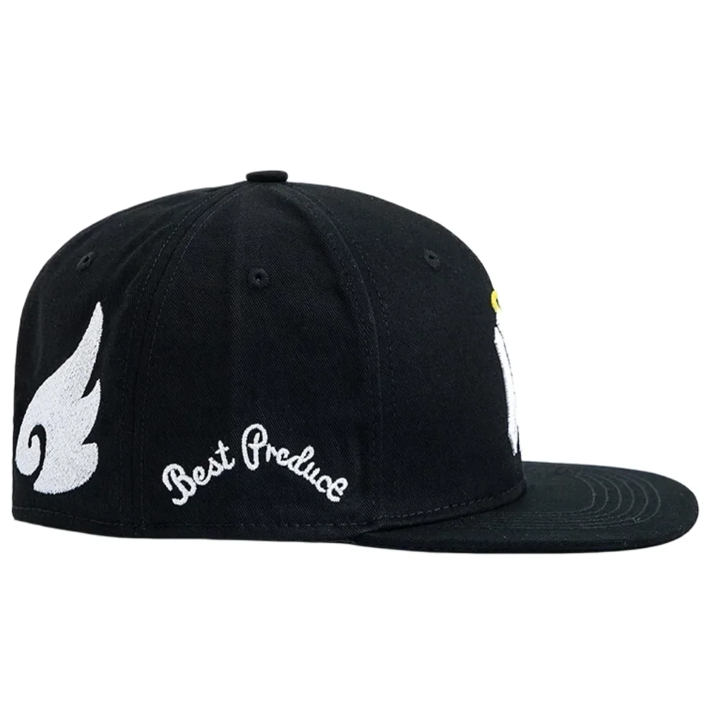 Heißer Verkauf: Unisex Flat-Bill-Snapback-Cap mit NA-Buchstaben und Flügel-Stickerei – Lässige Outdoor-Trend-Baseballkappe für Herren und Damen – Detail 10