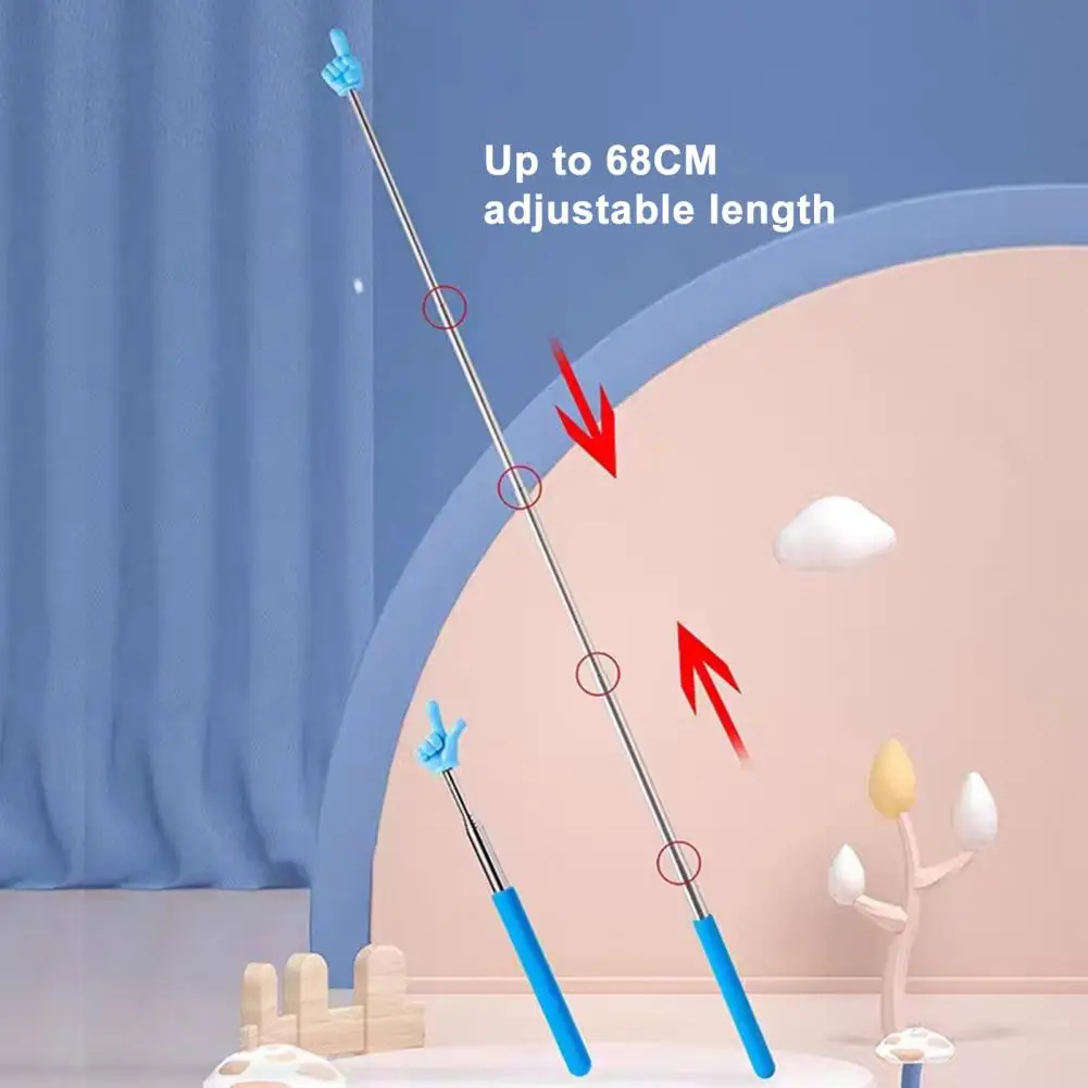 Uitschuifbare Vingerstok Intrekbare Telescopische Leraren Pointer Stick Mini Handheld Presentator Whiteboard Presentatiepresentatie Pointer