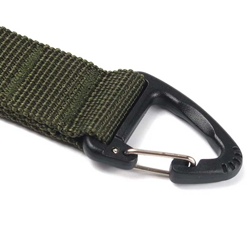 Molle Gurtband Rucksack Schnalle Karabiner Doppelpunkt Dreieck Taktische Hängende Schnalle Outdoor Camping Wandern Klettern Zubehör – Detail 4