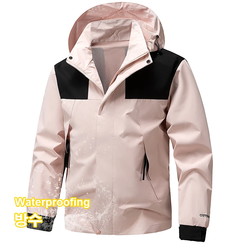 2026 Autumn Men's Waterproof Hiking Jackets New Windproof Windbreaker Camping Hunting Running Trekking Fishing Coat Men Outdoor