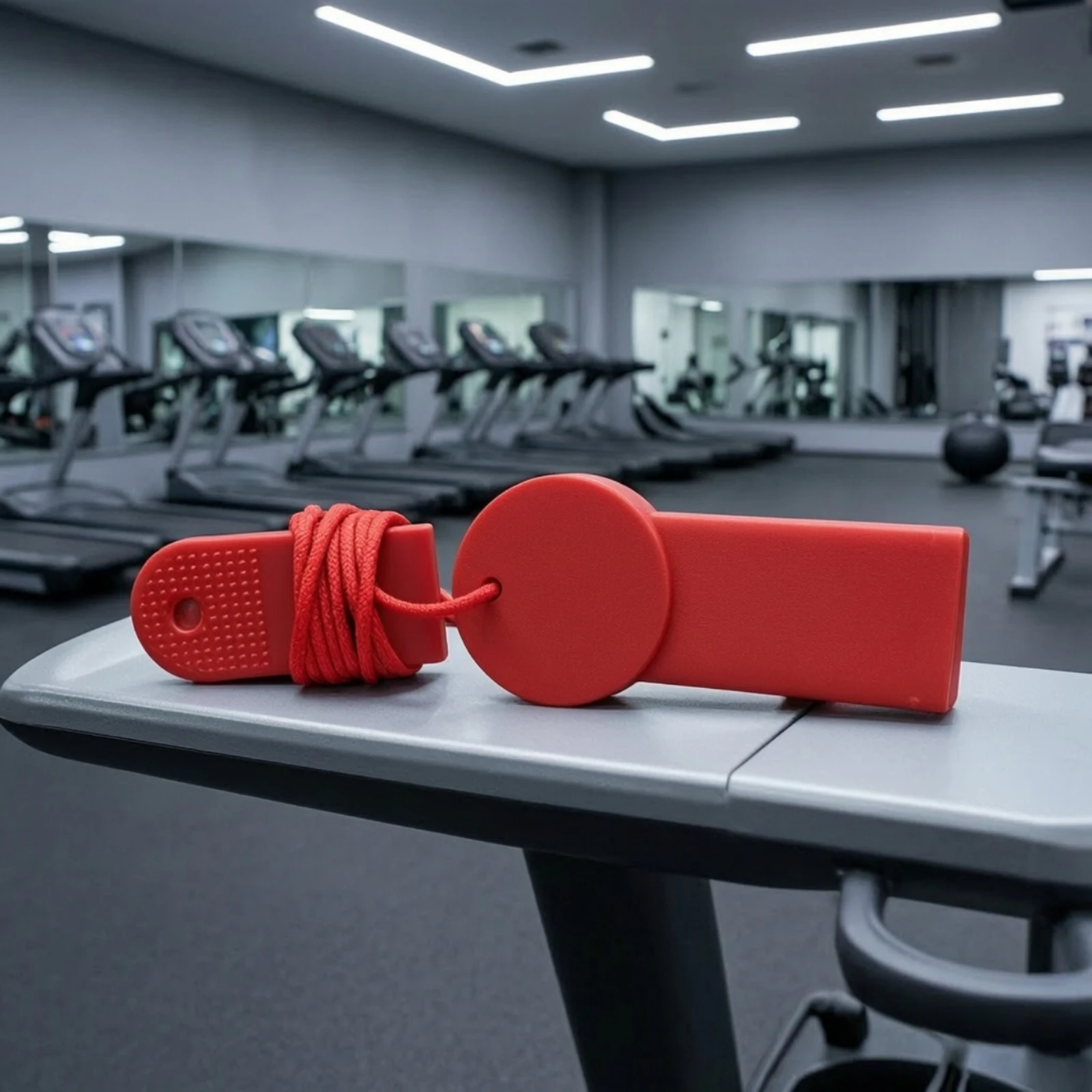 Treadmill Safety Key with Cord Compact Treadmill Emergency Stop Switch Attractive Safety Key with Lanyard Sturdy Easy