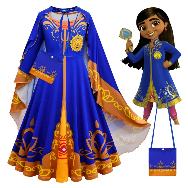 Mira Royal Detective Kostuum Cosplay Jurk Meisje Prinses Kinderen Carnaval Verjaardagsfeestje Fancy Dress Cosplay Jurk En Mantel