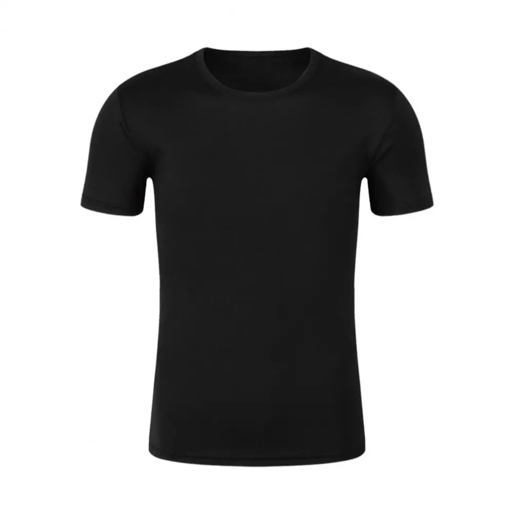 Quick drying T-shirt Unisex Short Sleeve Sport T Shirt Trainer Running T-Shirt Solid Color Breathable Women Men Tee Top S to 4XL