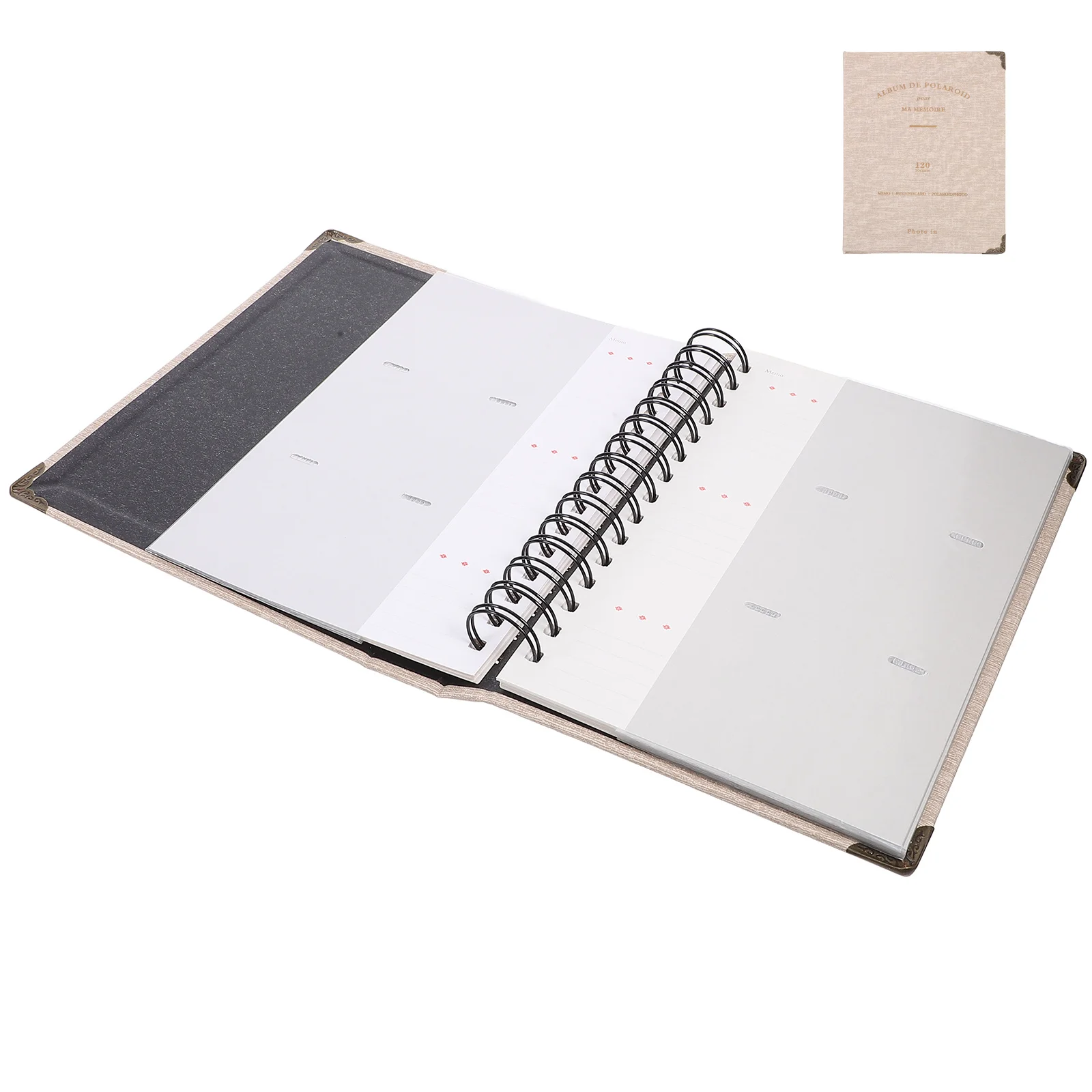 Álbum de armazenamento de bilhetes, elegante, resistente ao desgaste, organizador de folhas soltas para filmes de concerto, bilhetes de viagem, cartões, recibos