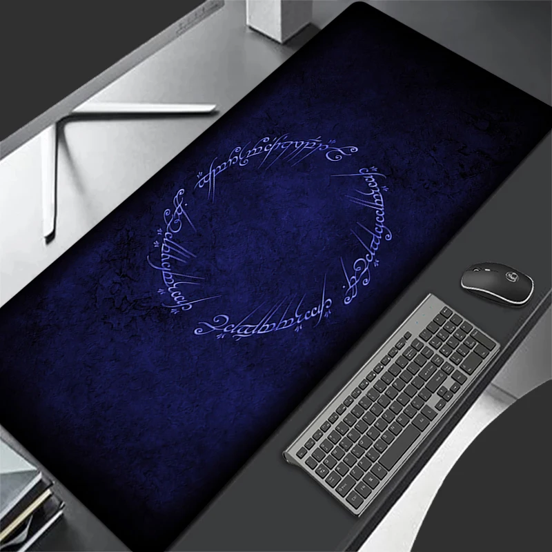 Extra Gaming Mouse Pad T-The Lord of the Rings Computer Gamer 90x40cm Laptop Keyboard Carpet Mouse Mat Non-Slip Rubber Table Rug