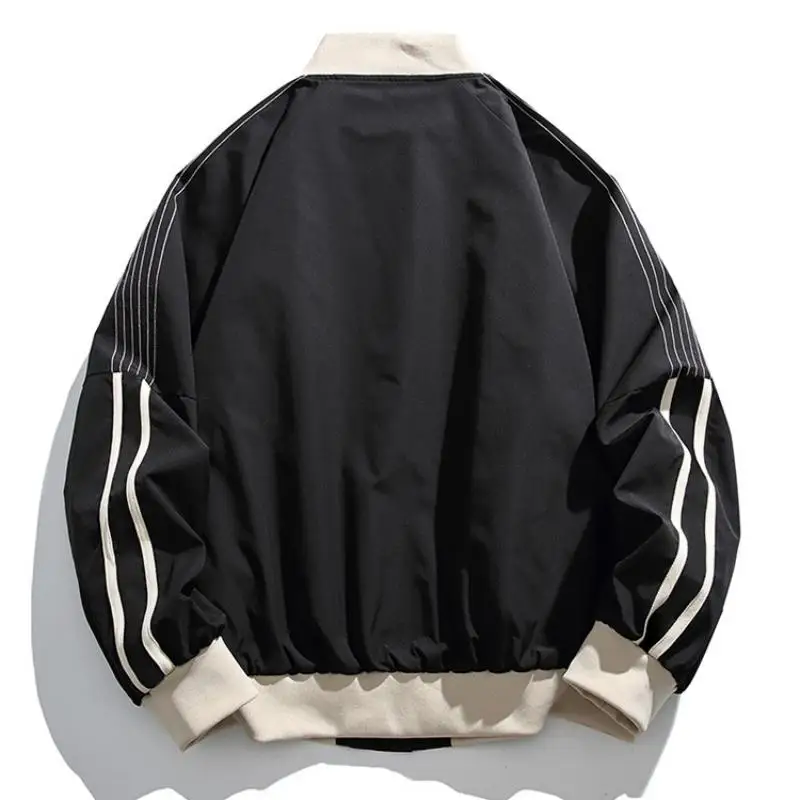 175 كجم الرجال البيسبول سترة كبيرة الحجم 160 كجم 150 كجم سستة يصل المتضخم سترة الرجال مزدوجة الجانب ارتداء معطف خمر الذكور كبيرة 6xl 7xl