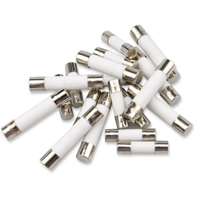 10pcs 5*20mm 6*30mm 250V Ceramic Fuse 5x20 6x30 mm 0.5 1 2 3 4 5 8 10 15 20 25 30A Ceramic Fuse