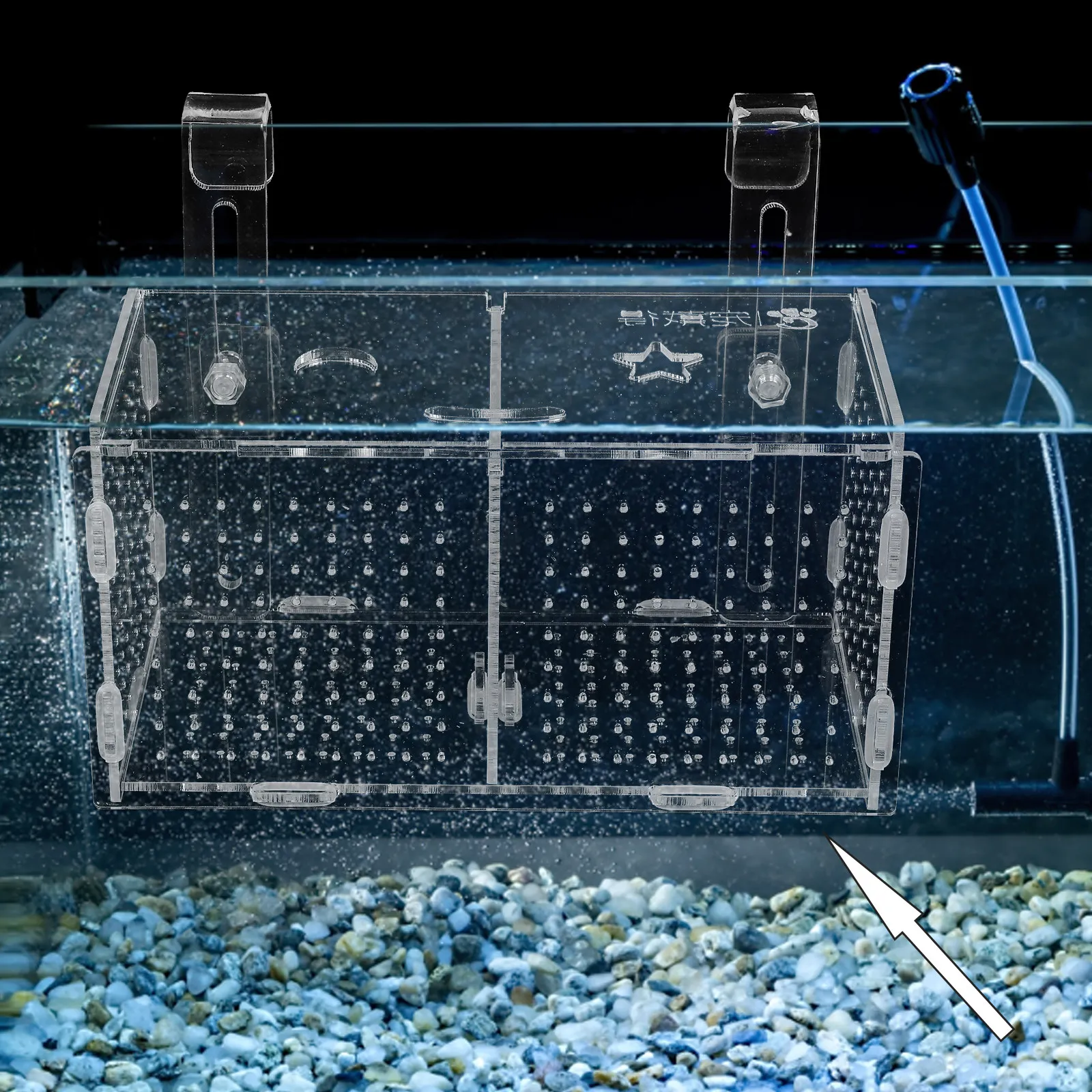 

Набор для разведения аквариумных рыбок: Прозрачный акриловый инкубатор с присосками для изоляции и выращивания мальков в аквариуме