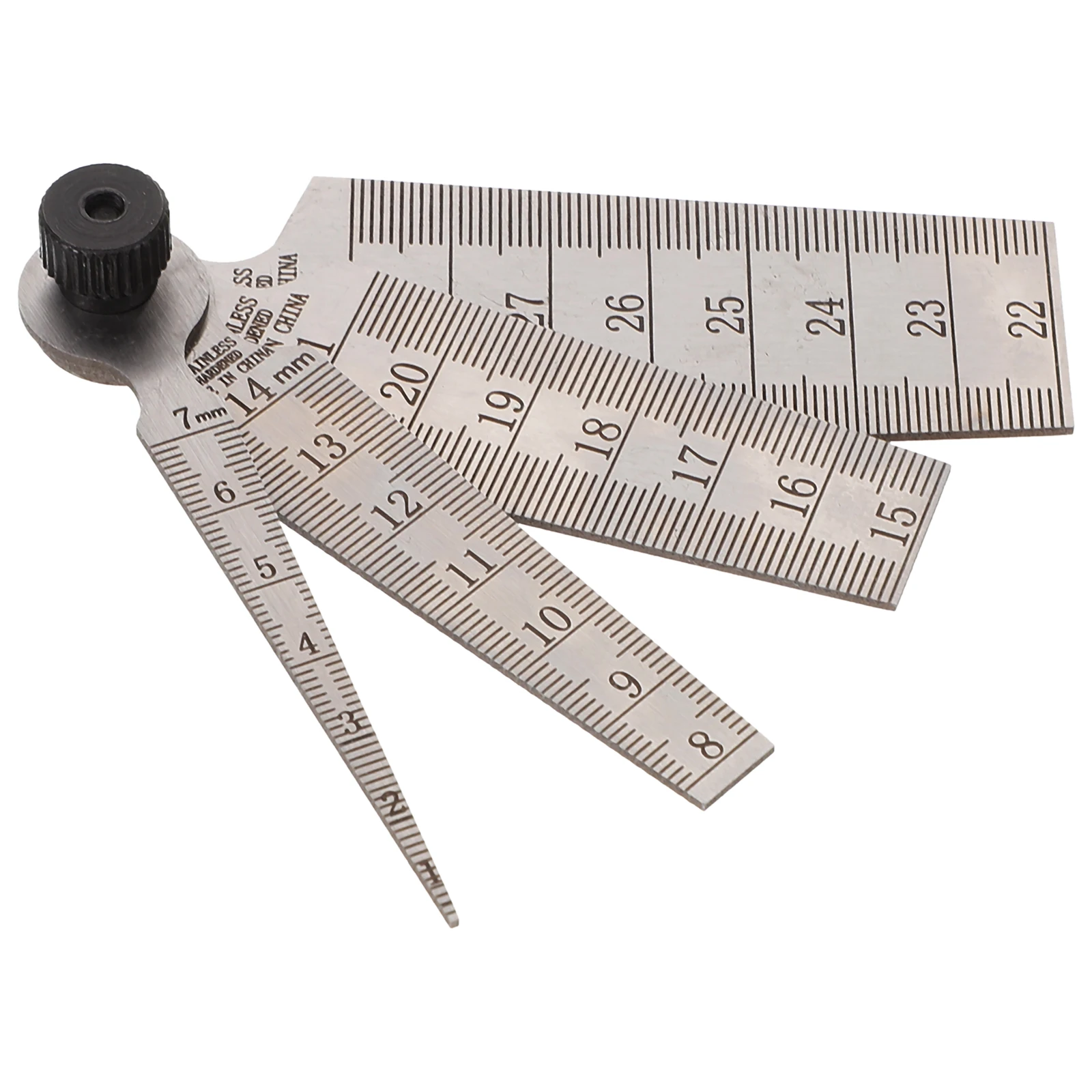Jauge d'écart, Kit d'épaisseur d'épaisseur, jauges de couture, perceuse en acier inoxydable, mesure d'ouverture métallique 4 pièces